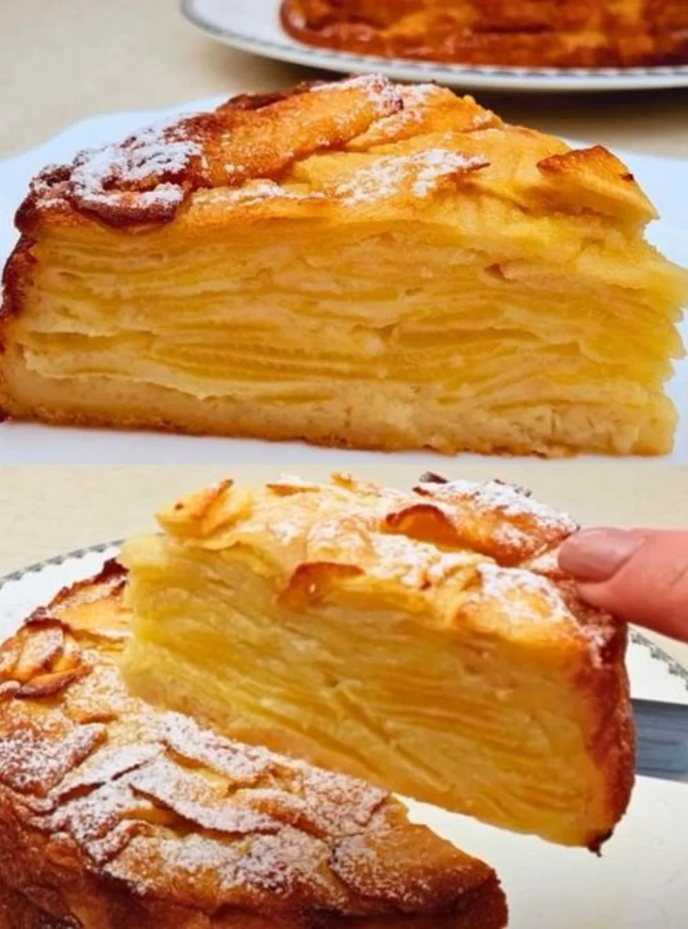 Super creamy apple pie overflowing with fresh apples and minimal dough