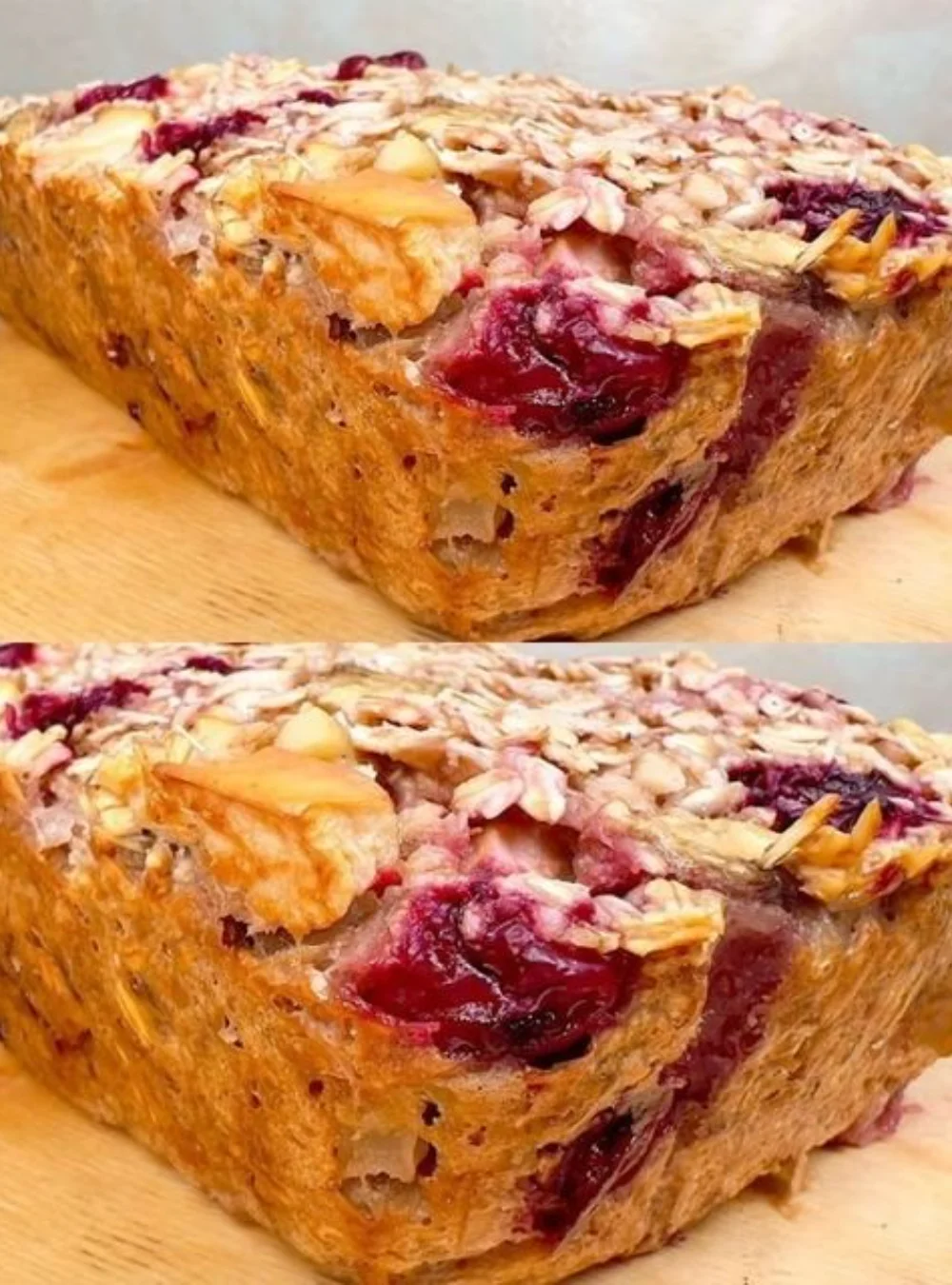 Easy no-flour oatmeal mixed together for a quick breakfast
