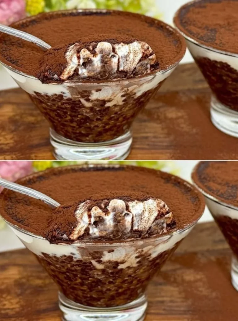 Healthy overnight oats tiramisu recipe without sugar for a quick breakfast.