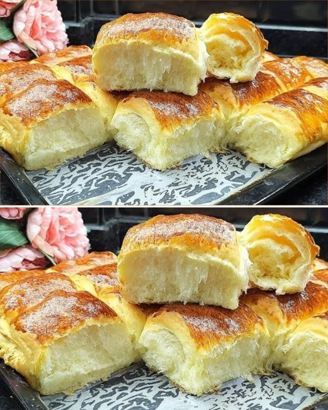 Pamuk Poğaça - Soft and fluffy Turkish pastry served warm