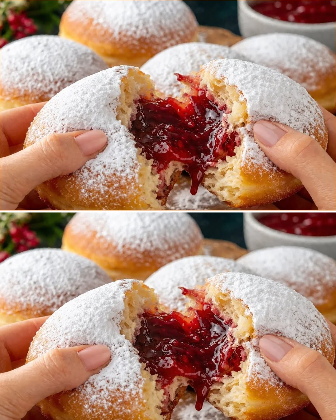 Freshly baked donuts on a cooling rack, showcasing a fluffy texture.