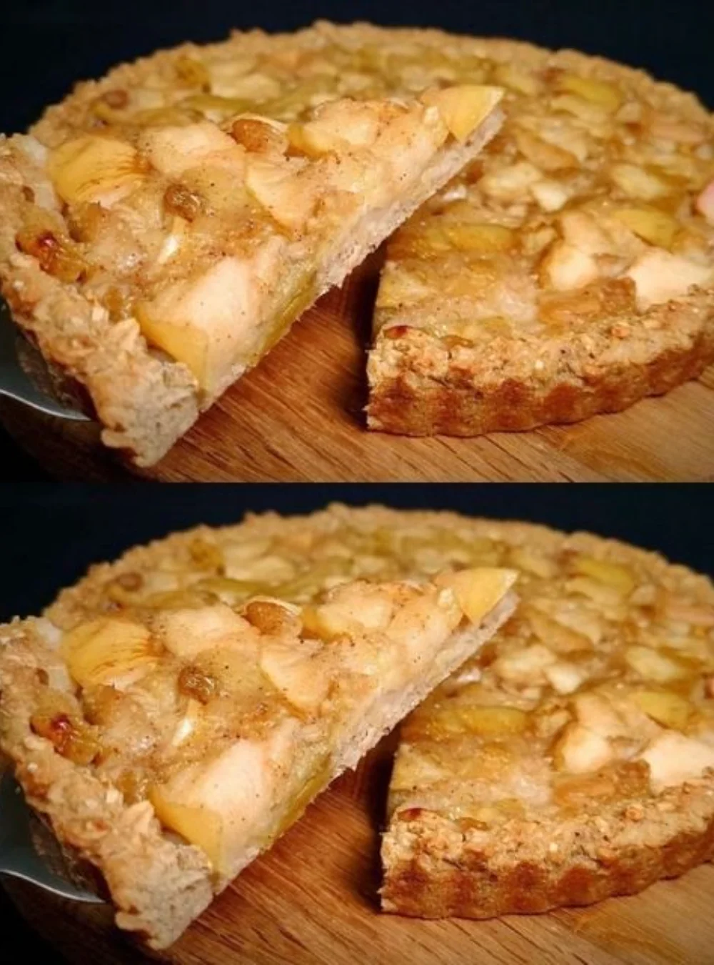 Healthy American pie recipe without sugar and butter