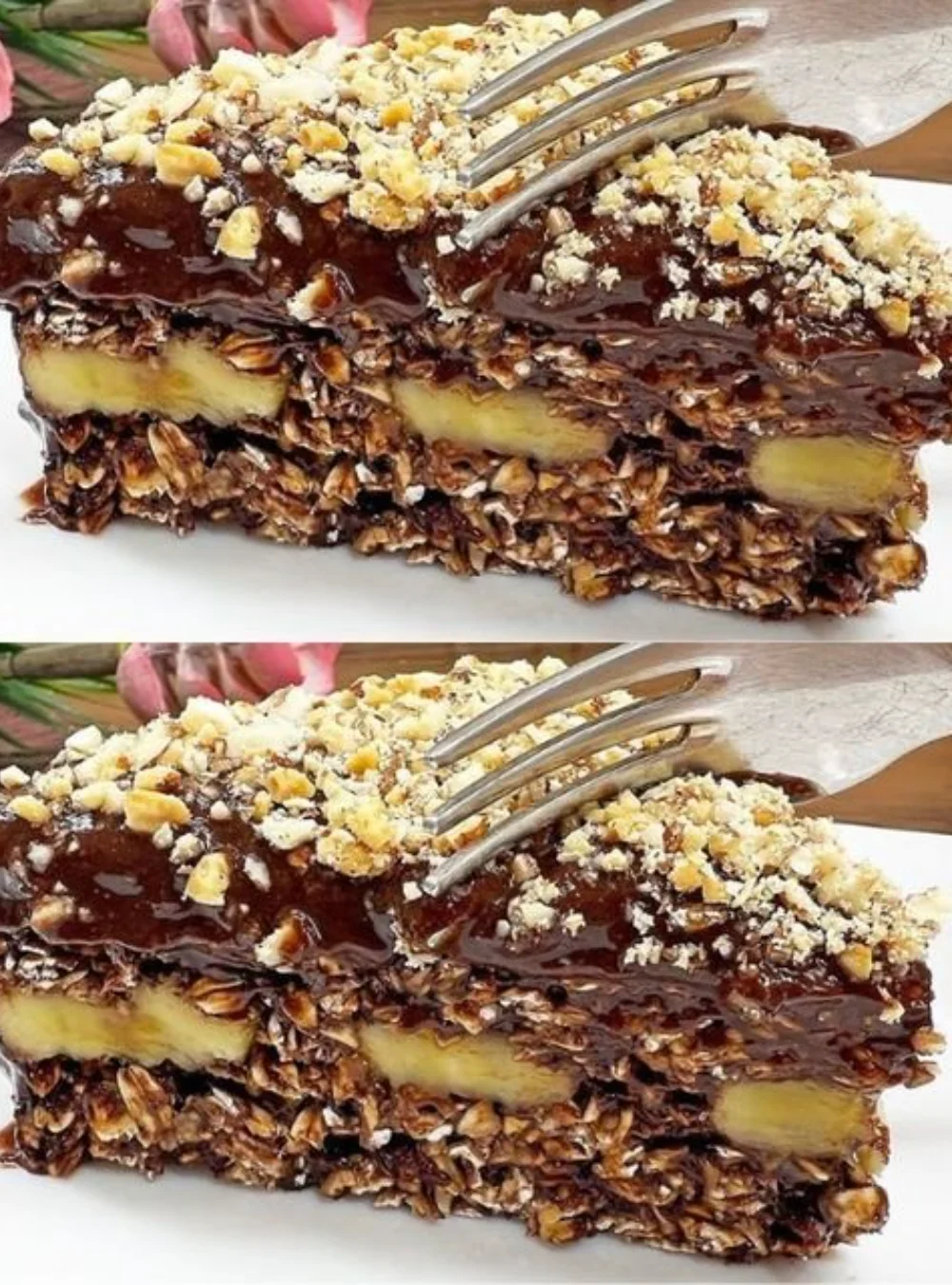 Very healthy cake made with 3 ingredients, no sugar, quick recipe for weight loss