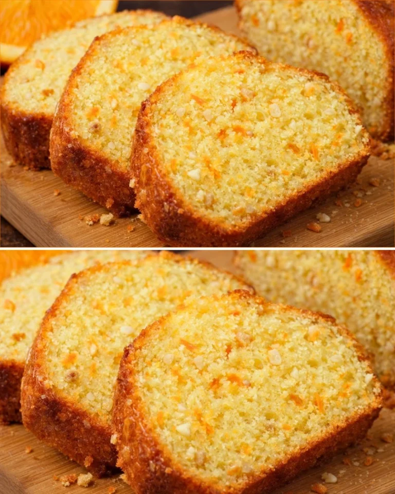Delicious zesty orange oatmeal cake fresh out of the oven