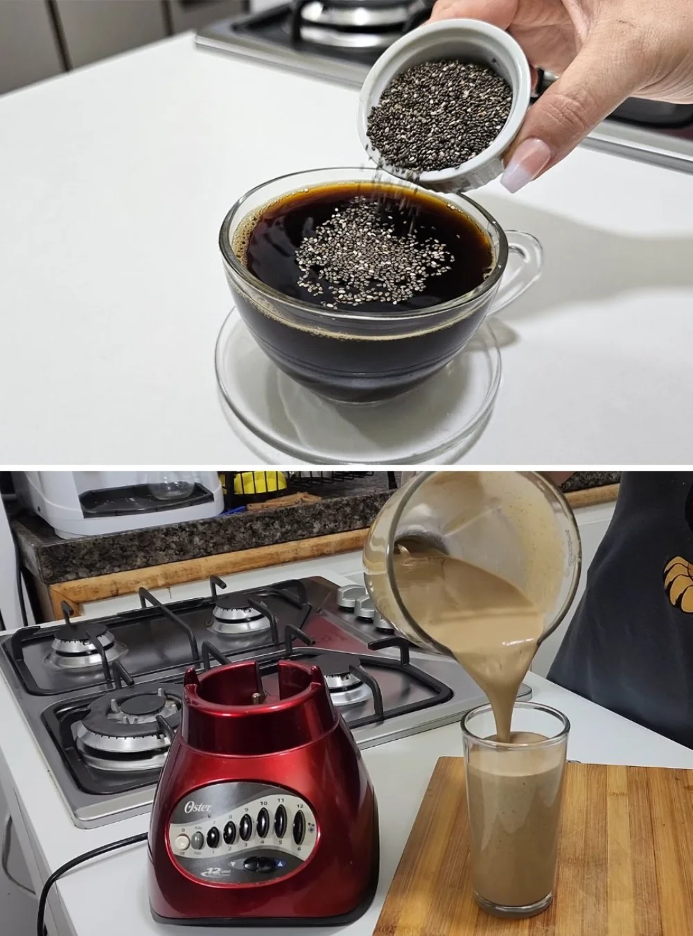 Chia Coffee weight loss drink recipe with chia seeds and coffee for healthy energy.