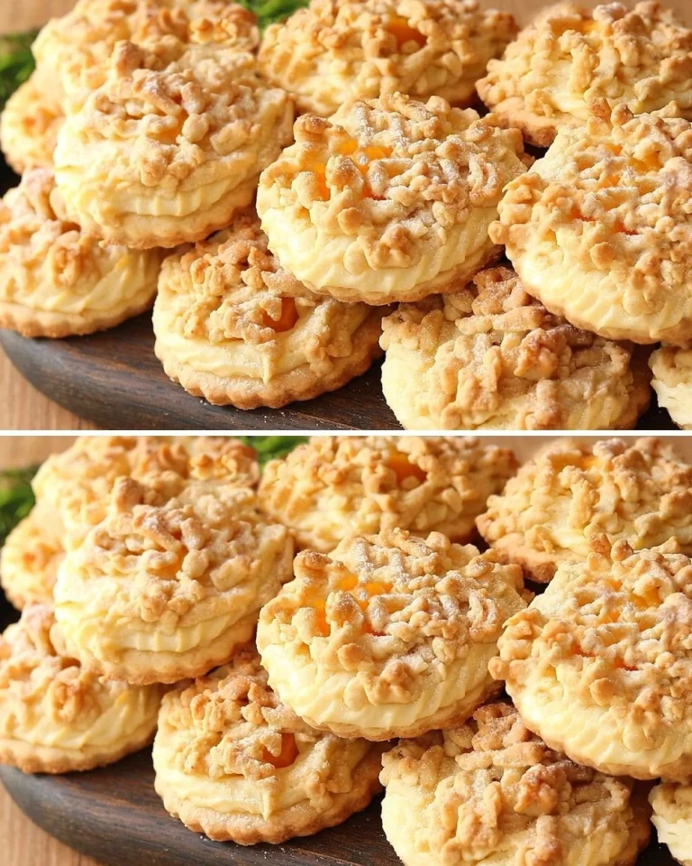 Cookies filled with cottage cheese, showcasing a simple and delicious recipe.