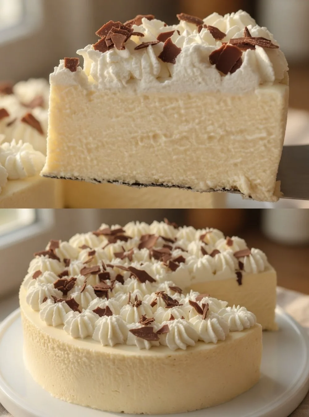 Delicious creamy banana mousse topped with fresh banana slices