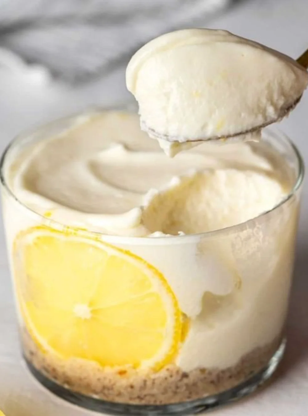 Creamy lemon cheesecake slice, a guilt-free zero sugar dessert option.