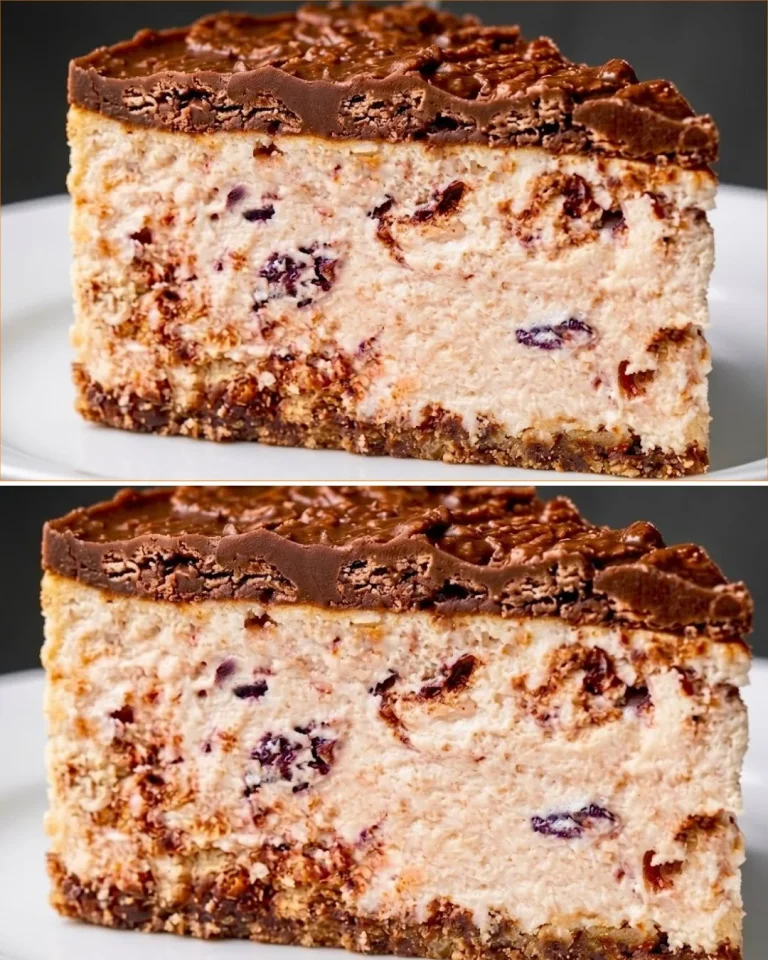 Delicious creamy no-bake cheesecake made with oatmeal for beginners