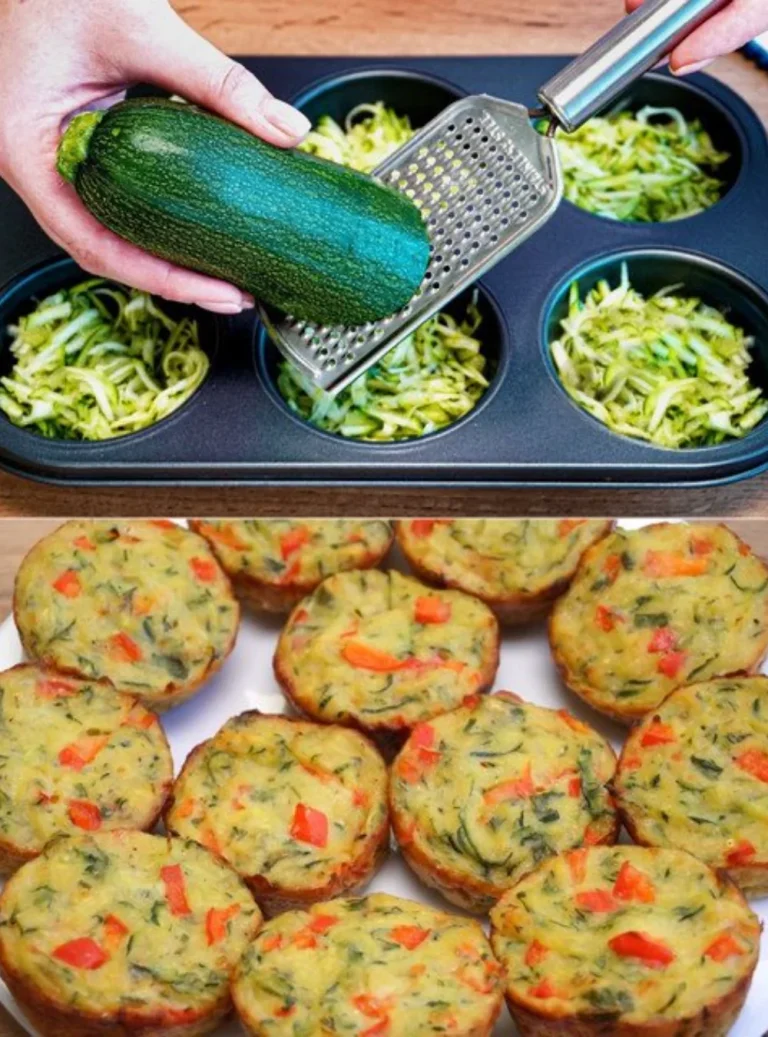Creamy zucchini and potato casserole fresh out of the oven