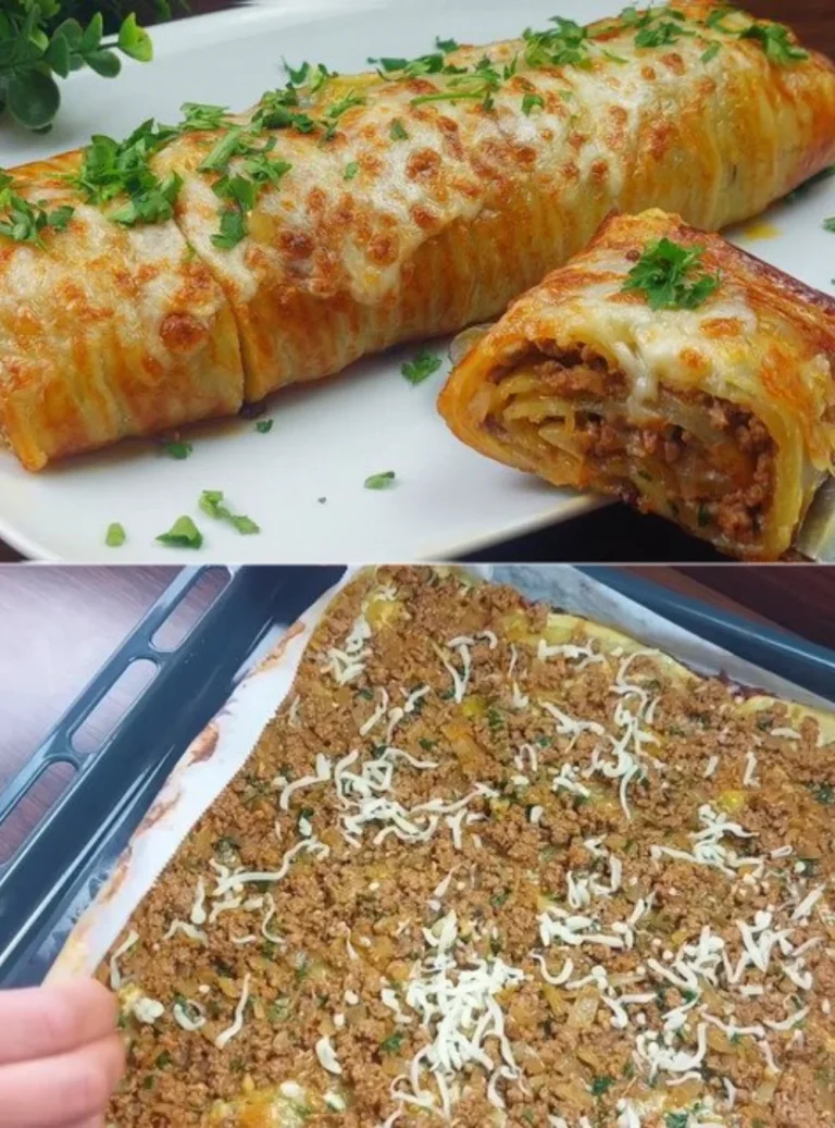 Crispy baked potato slices filled with cheese on a plate
