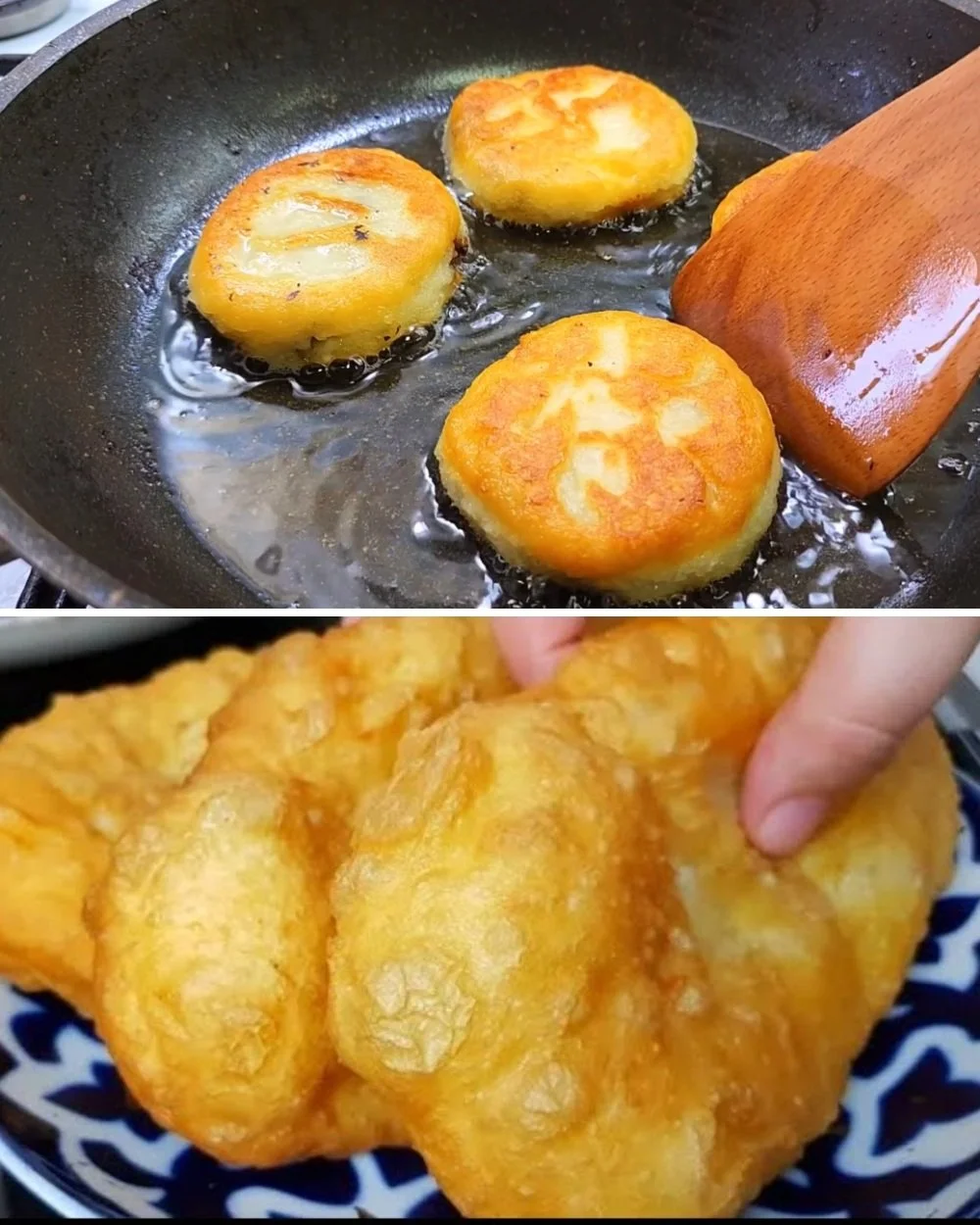 Crispy fried meat patties served with dipping sauce on a plate