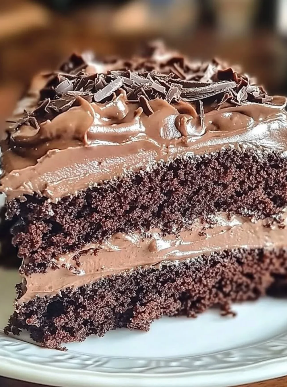 Delicious double chocolate coca cola cake, perfect for weekend dessert