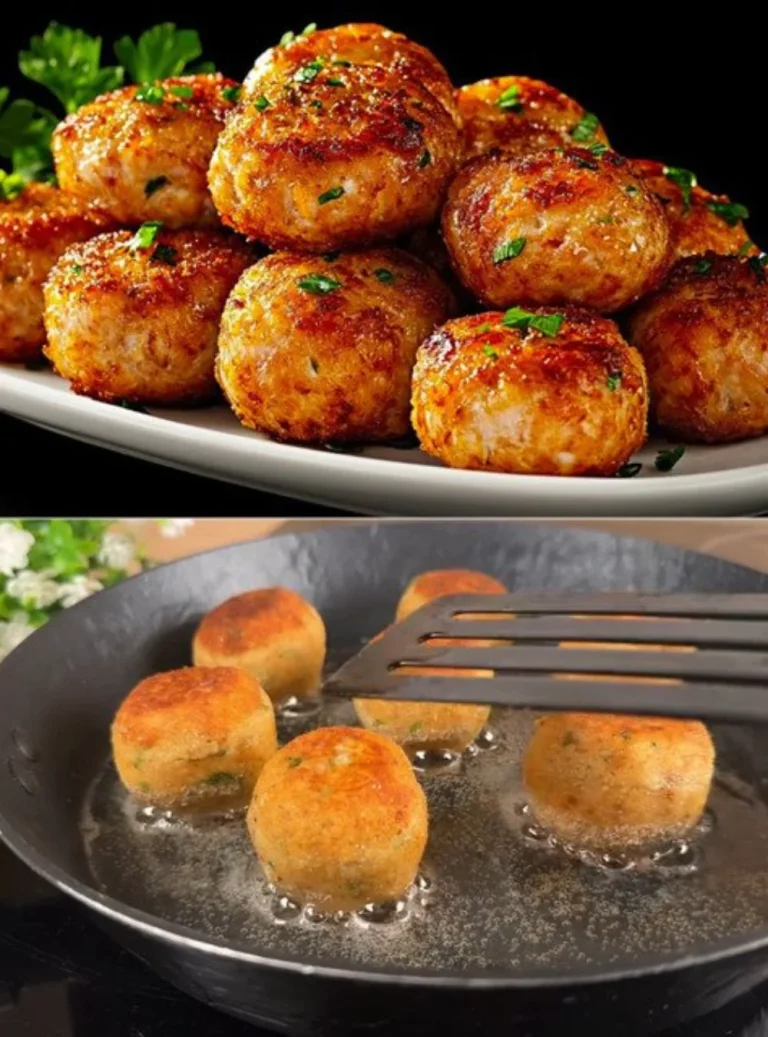 Delicious easy canned tuna patties with potatoes served on a plate