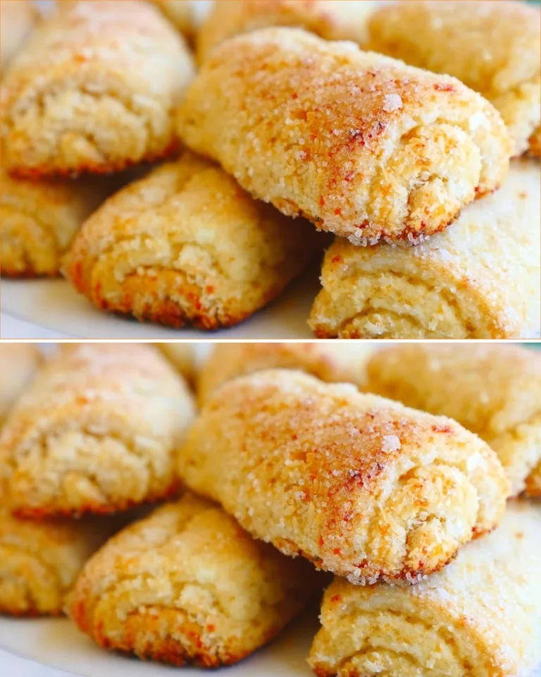 Delicious easy cottage cheese rolls on a plate