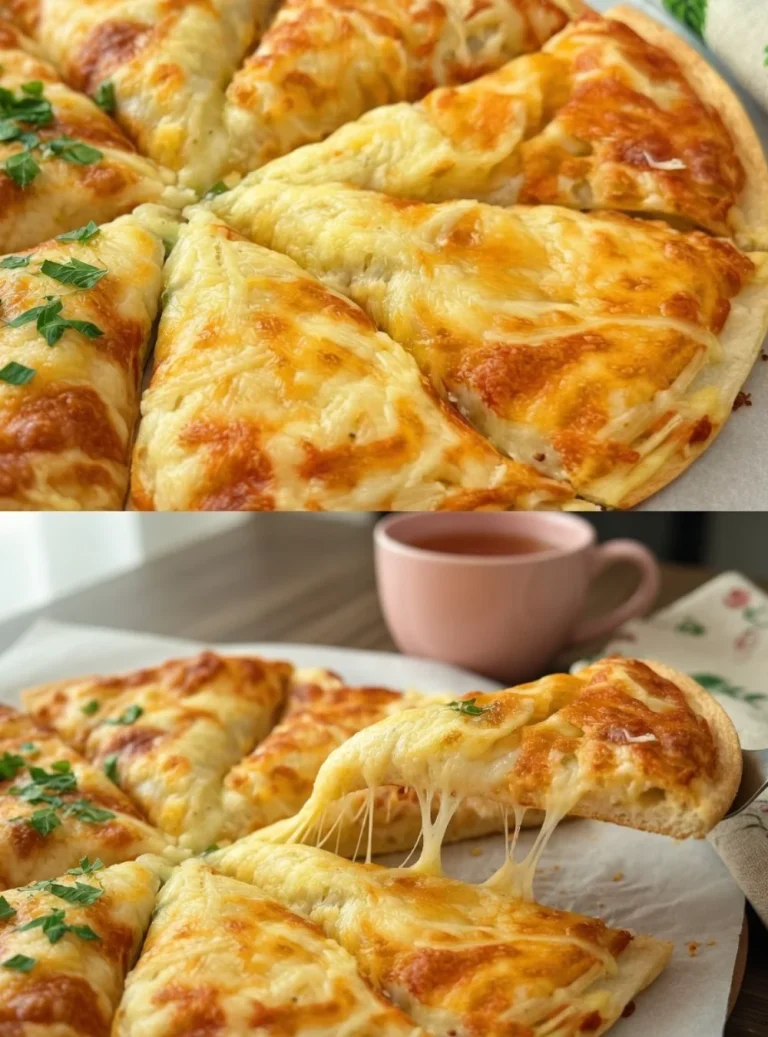 Creamy loaded cheesy potatoes served in a dish, topped with cheese and herbs.