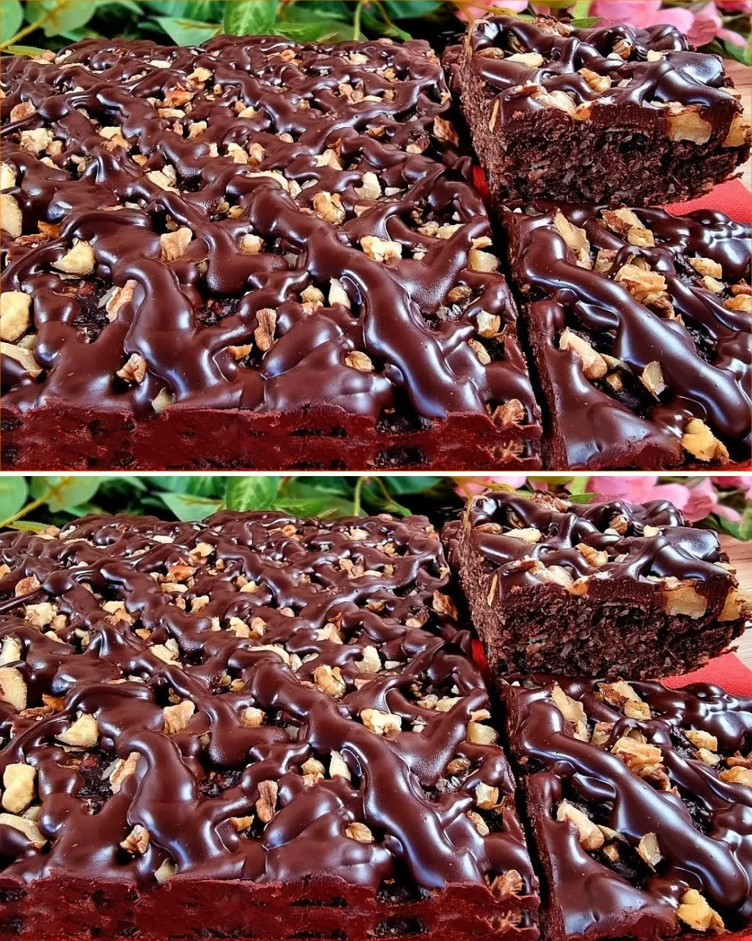 Deliciously moist chocolate banana cake made with oats