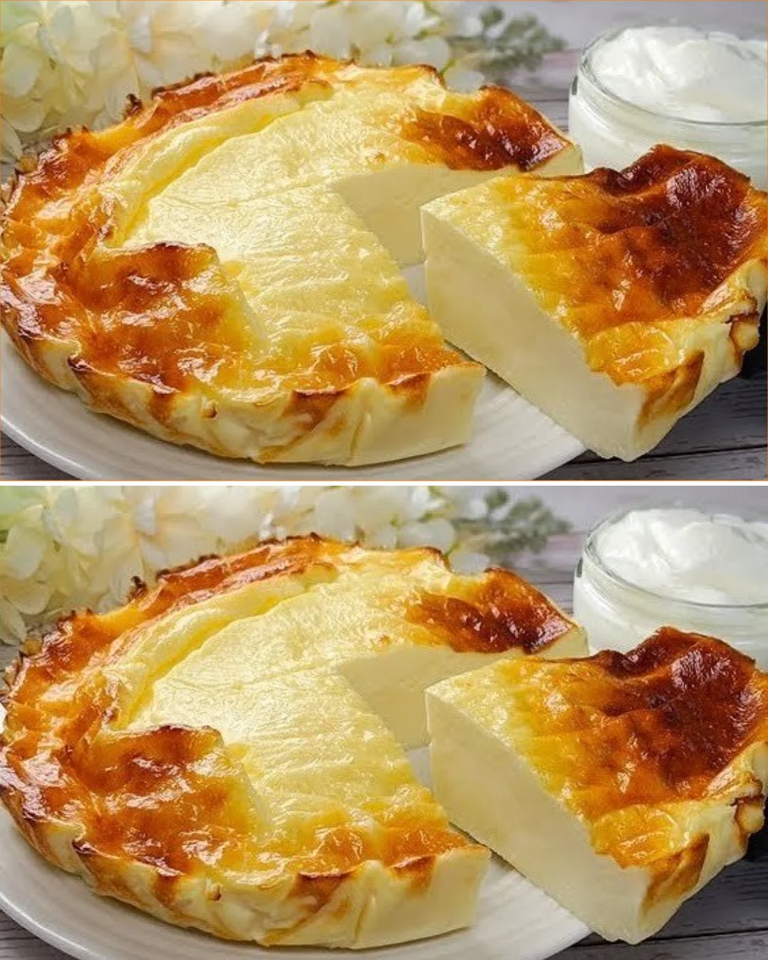 Easy yogurt cake recipe with only 4 ingredients, perfect for desserts.