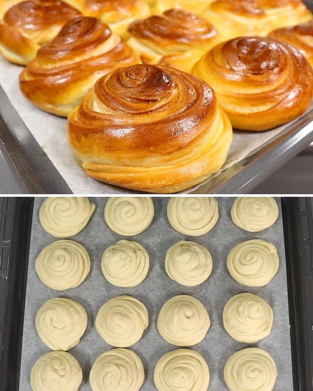 Freshly baked fluffy buns that are soft and delicious