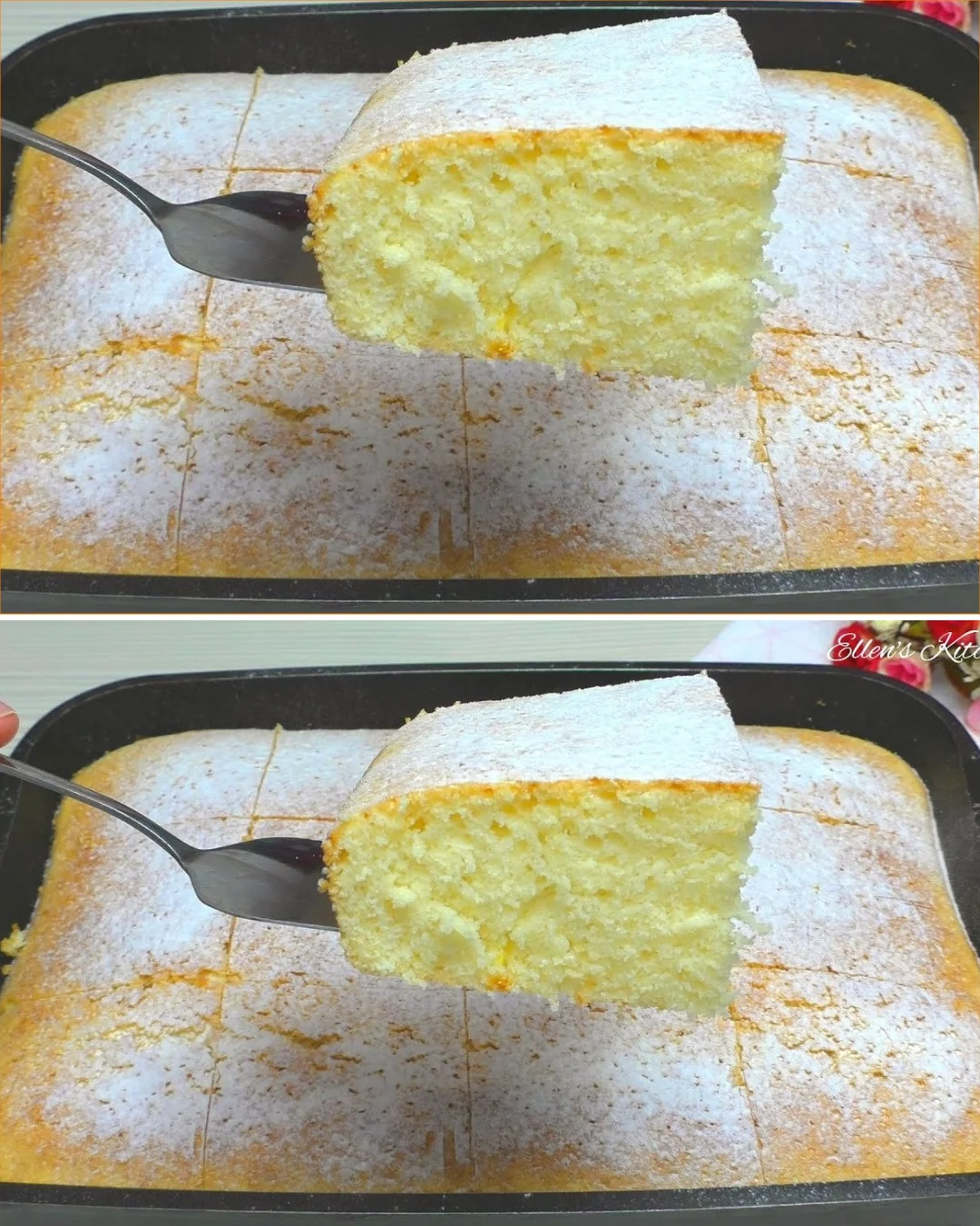 Delicious slice of homemade Hot Milk Pie served on a plate