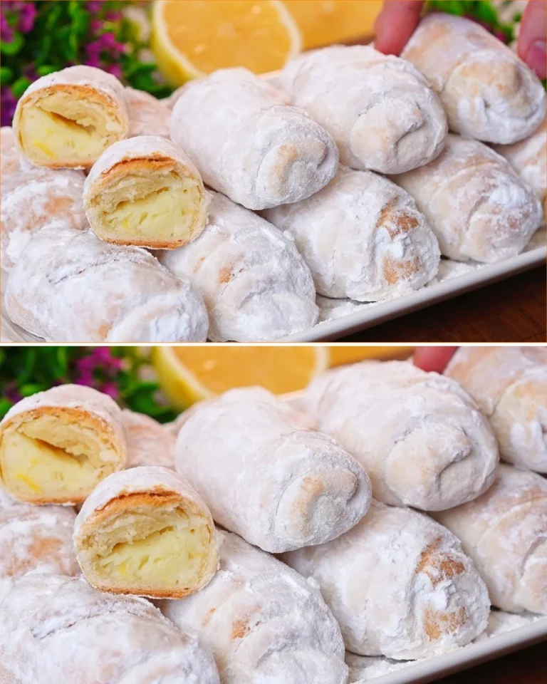 Delicious lemon cookies fresh out of the oven.