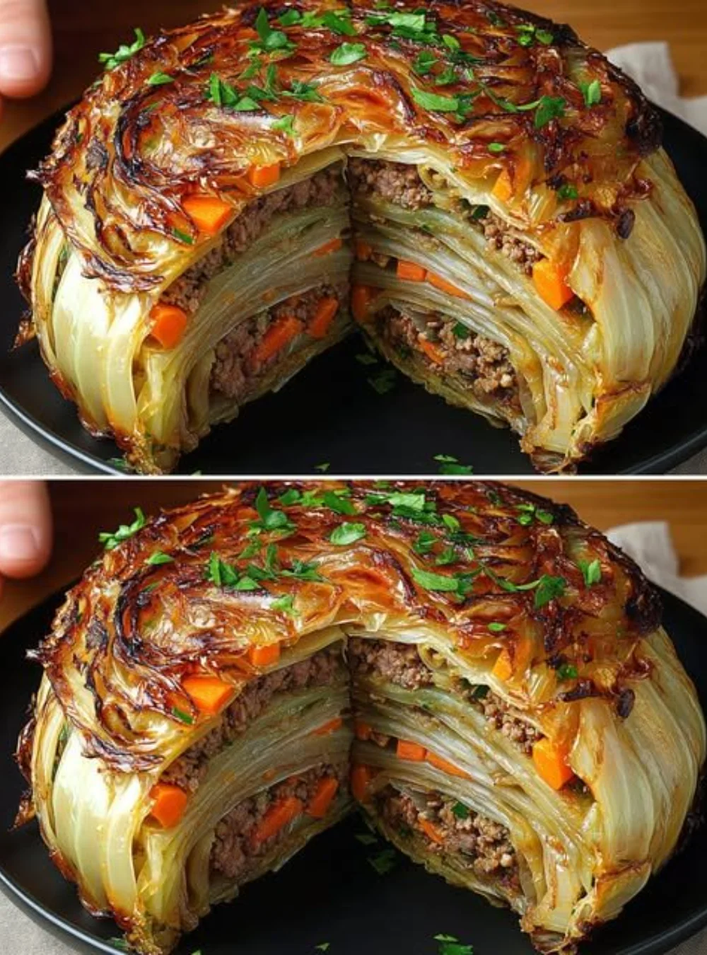 Delicious magical cabbage dish served in a bowl with vibrant colors.