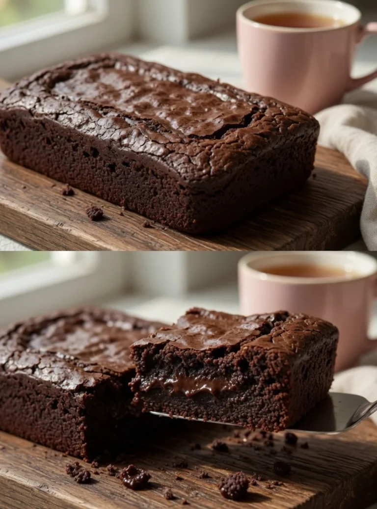 No-flour, no-sugar chocolate dessert served in a bowl with garnish