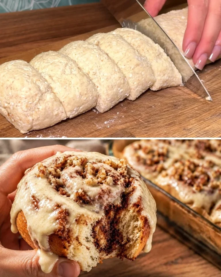 No-sugar oatmeal cinnamon rolls freshly baked and served on a plate
