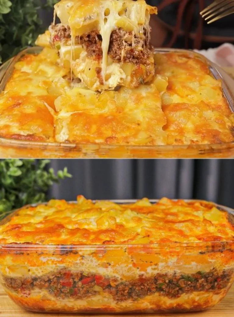 One pan meatloaf bake with vegetables, perfect for busy weeknights