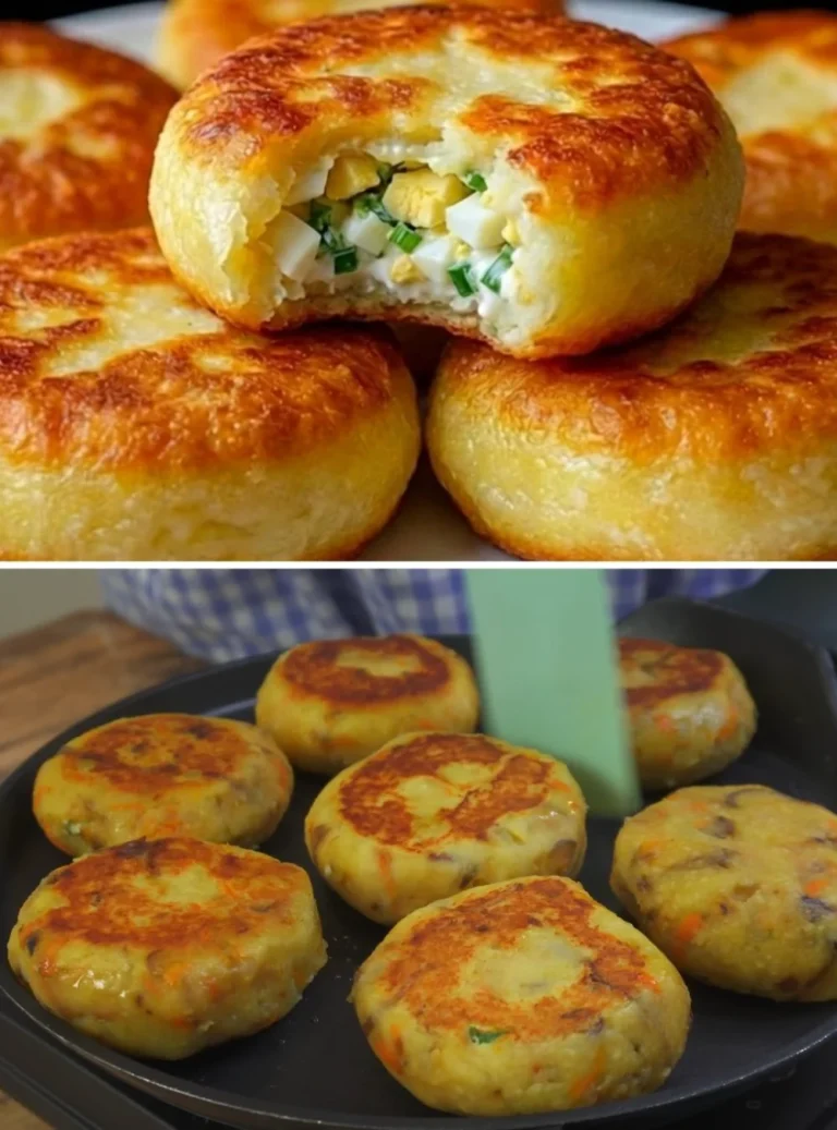 Delicious potato and egg dish served with a refreshing side salad