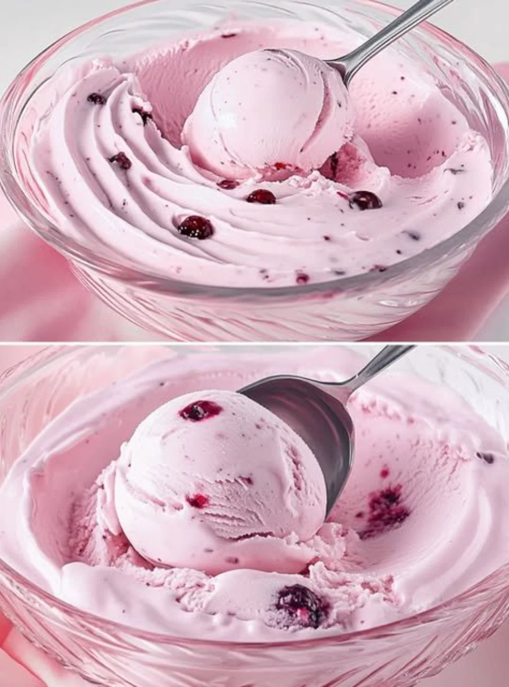 Two-ingredient ice cream made with cream and natural flavors
