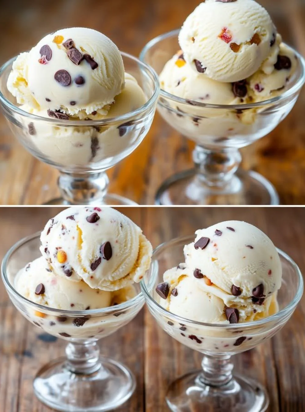 Delicious homemade ice cream made with three ingredients in a bowl.