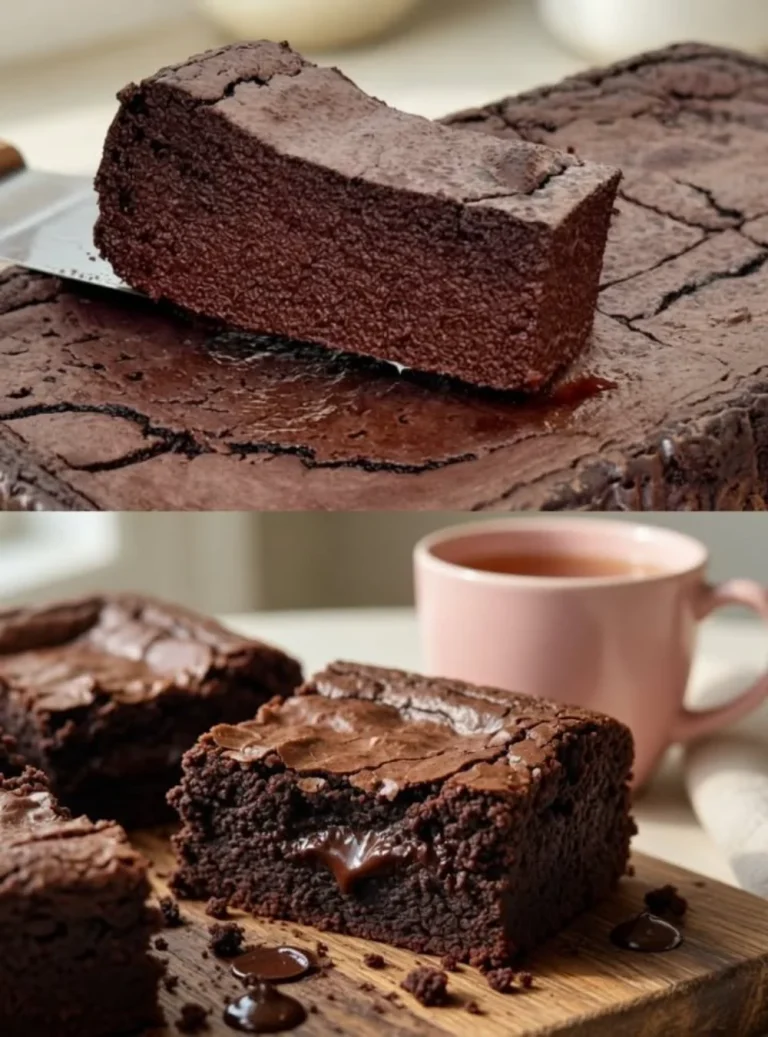 Flourless and sugar-free Apples and Cocoa Dessert plated with fresh apples and cocoa powder