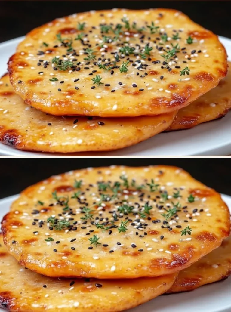 High-protein, flourless Cheese Flatbread ready in 5 minutes