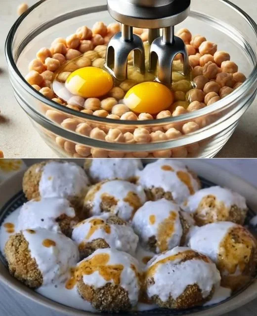 Chickpea and egg dish inspired by famous restaurants