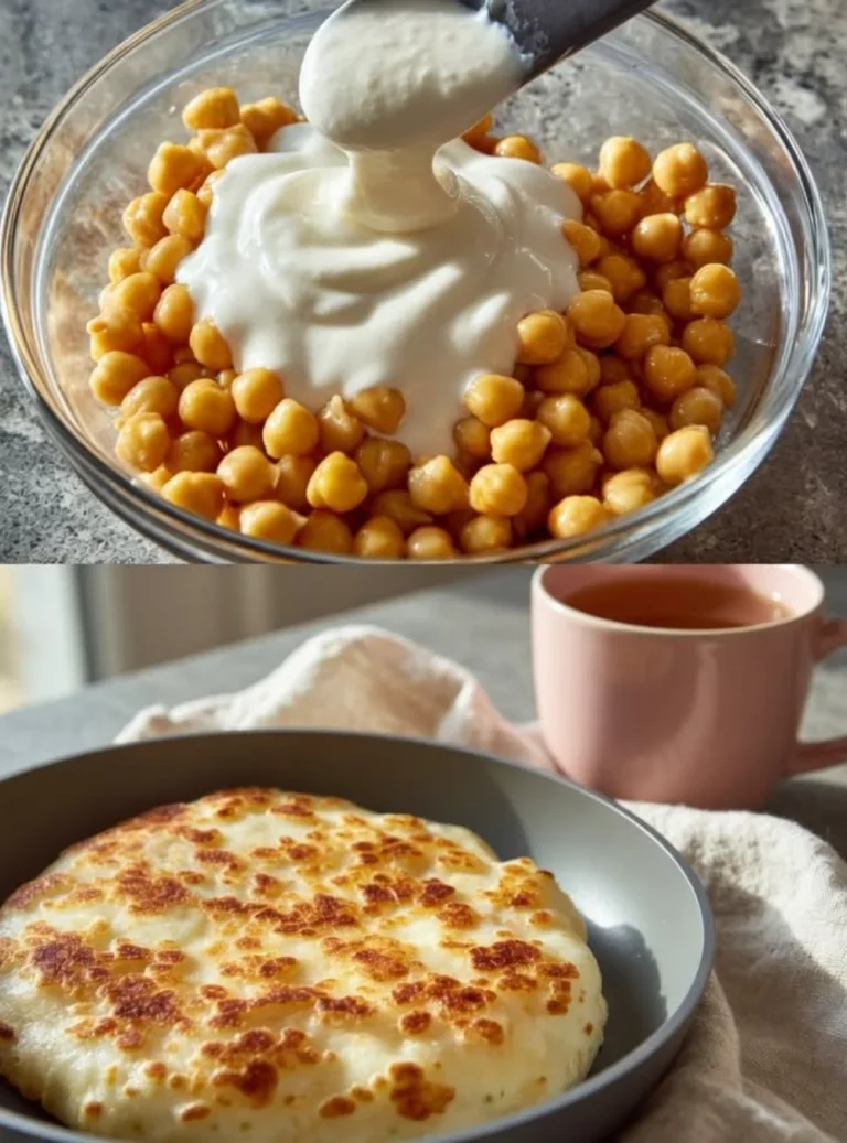 Delicious homemade chickpea bread with yogurt, perfect for any meal.