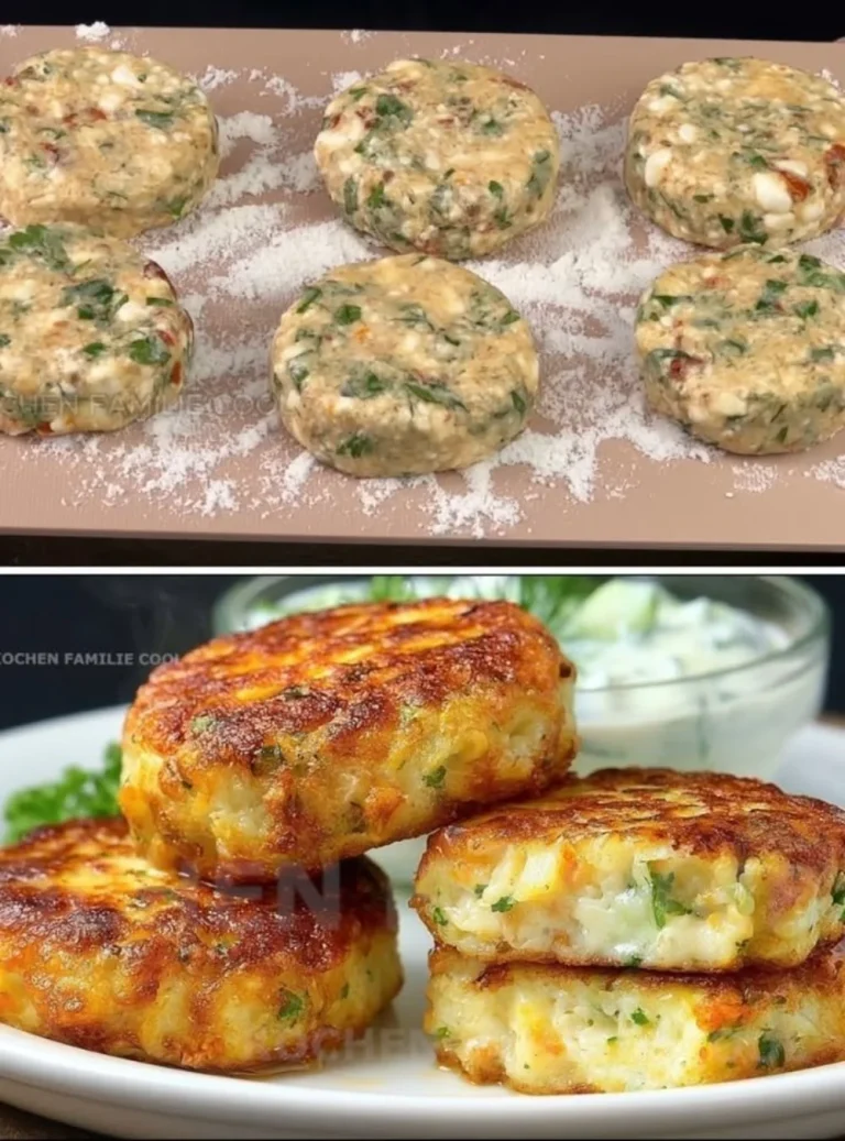 High-protein cottage cheese patties without flour served on a plate