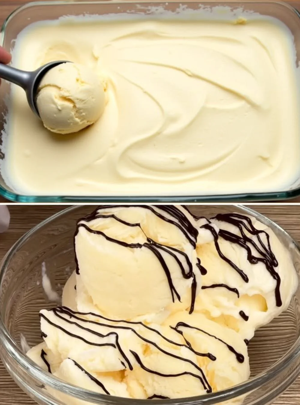 Homemade ice cream made with just 3 ingredients without cream or condensed milk