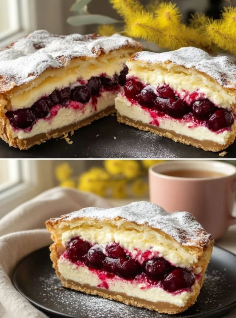 Delicious and fluffy yogurt cakes topped with fresh fruit and yogurt