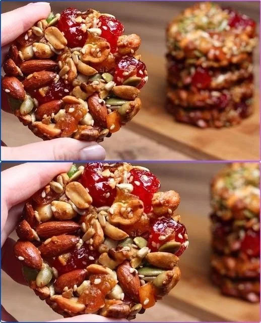 Homemade German healthy cookies with nuts on a baking tray
