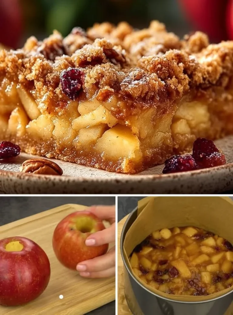 Healthy apple crumble made in 5 minutes with no flour or sugar