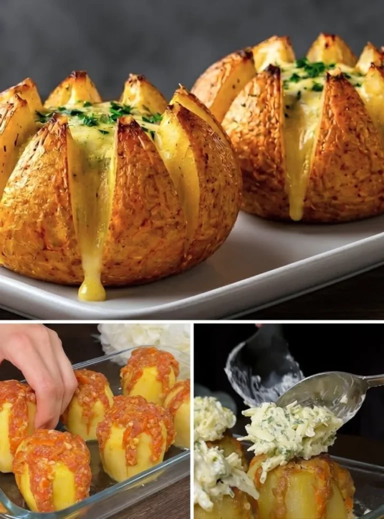 Easy no-fry potato appetizer served on a plate