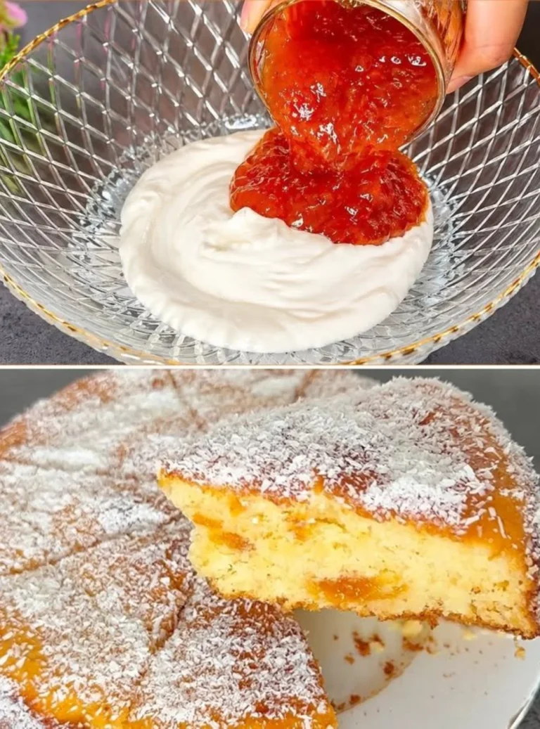 Mixing yogurt and jam for a quick and delicious treat.
