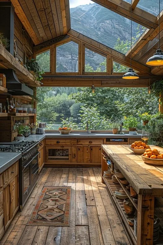 A stunning dream kitchen featuring modern appliances and stylish decor