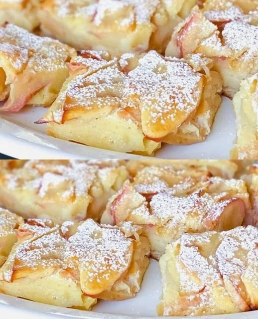 Quick and easy apple pie prepared in 5 minutes