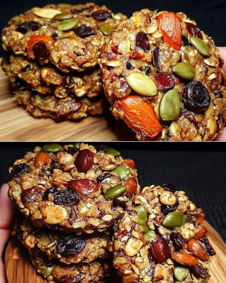 Healthy no-guilt cookie recipe with nuts, delicious and easy to make.