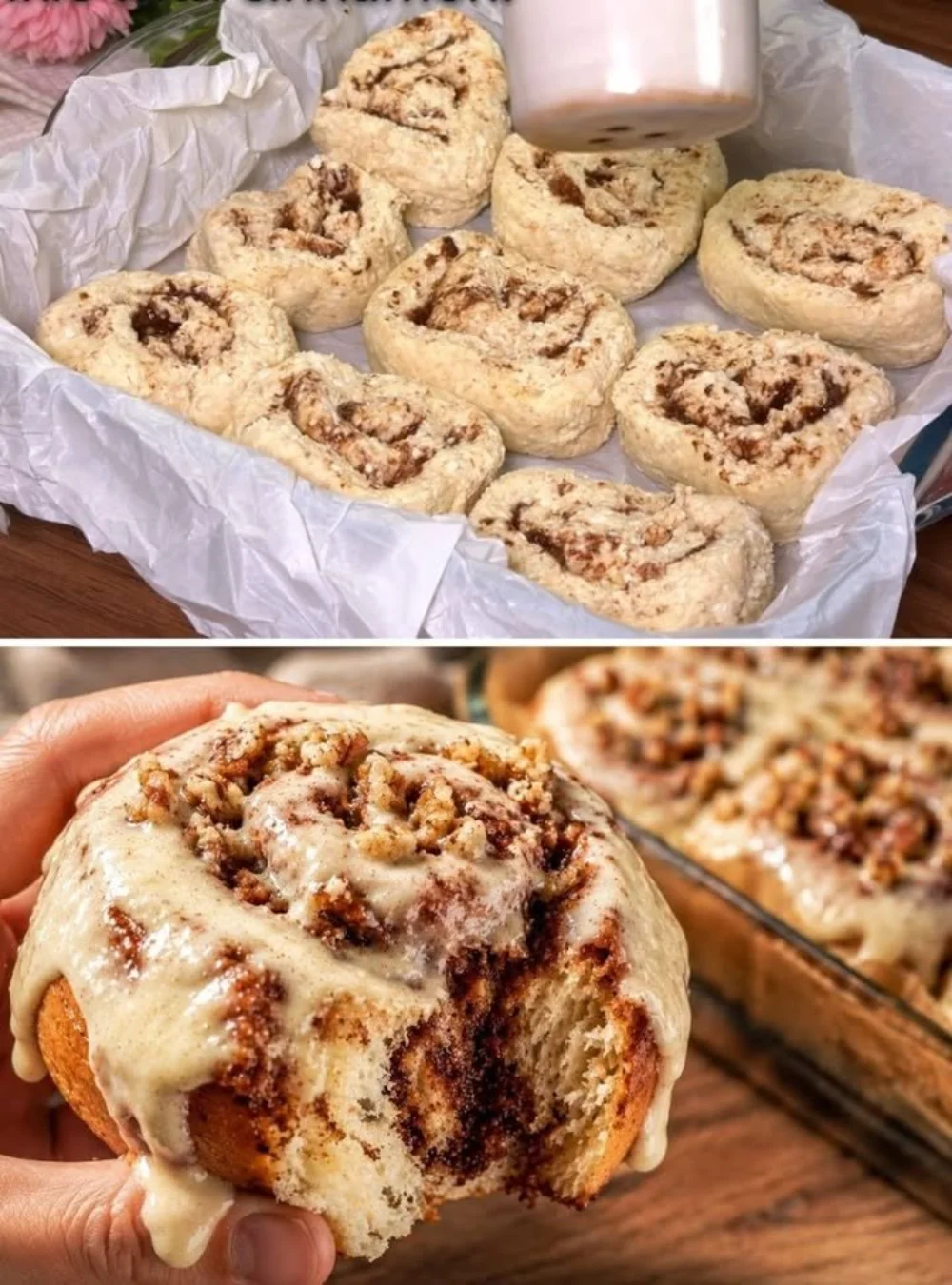 Delicious sugar-free oatmeal cinnamon rolls with creamy filling on a plate