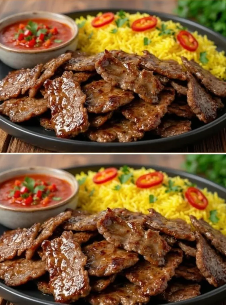 Delicious homemade kebab recipe ready to serve with fresh ingredients.