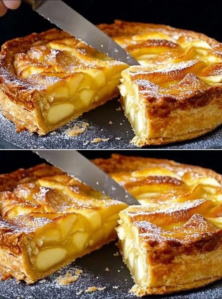 Delicious apple cake made with four simple ingredients