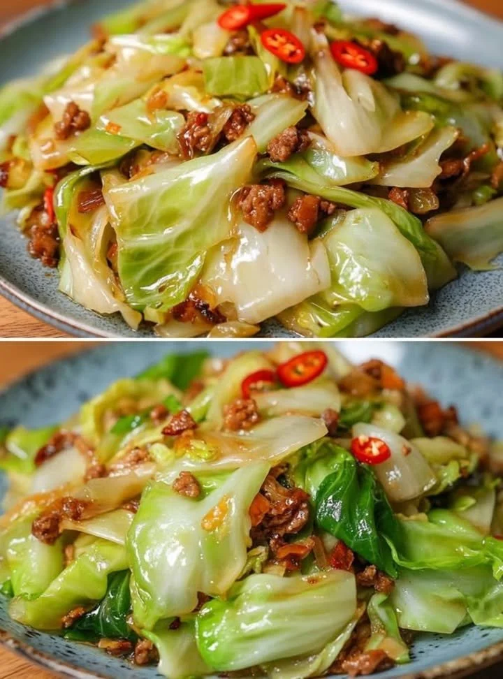A vibrant cabbage dish showcasing incredible crunch, perfect for a quick weeknight meal.